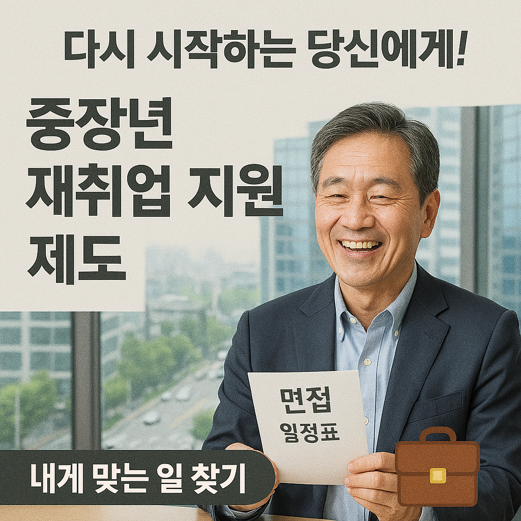 [5편] 중장년 재취업 지원 프로그램 총정리