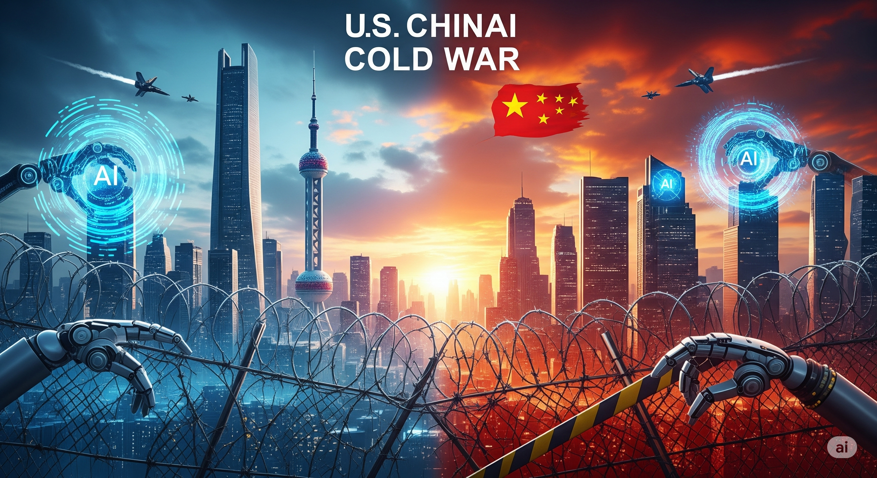 "미중 AI 냉전"에 대한 이미지입니다.