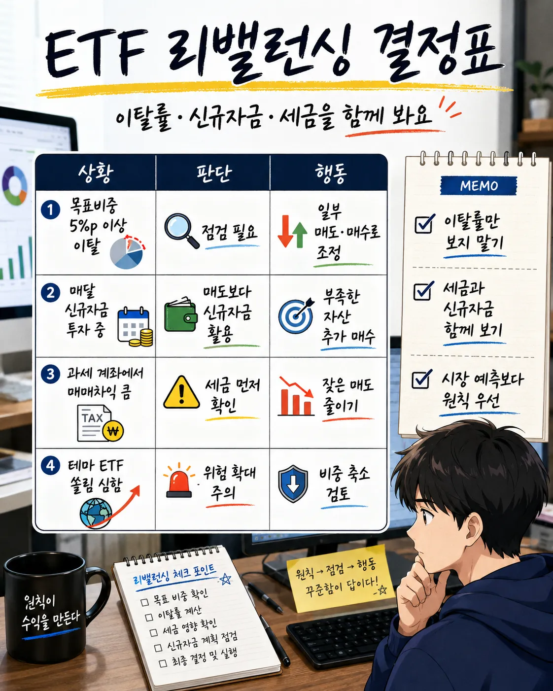 ETF 리밸런싱 결정표