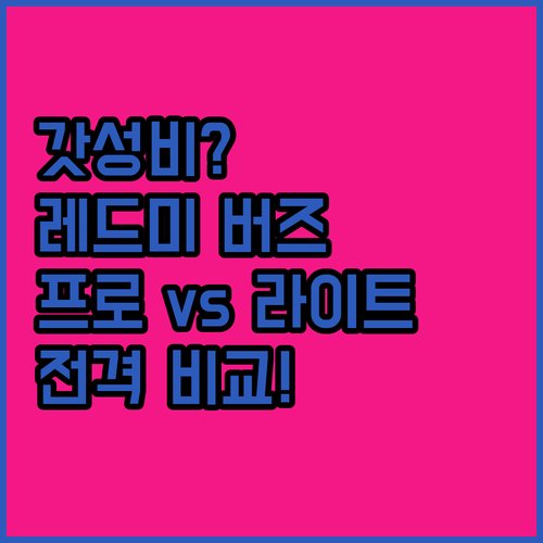 가성비 끝판왕? 샤오미 레드미 버즈,