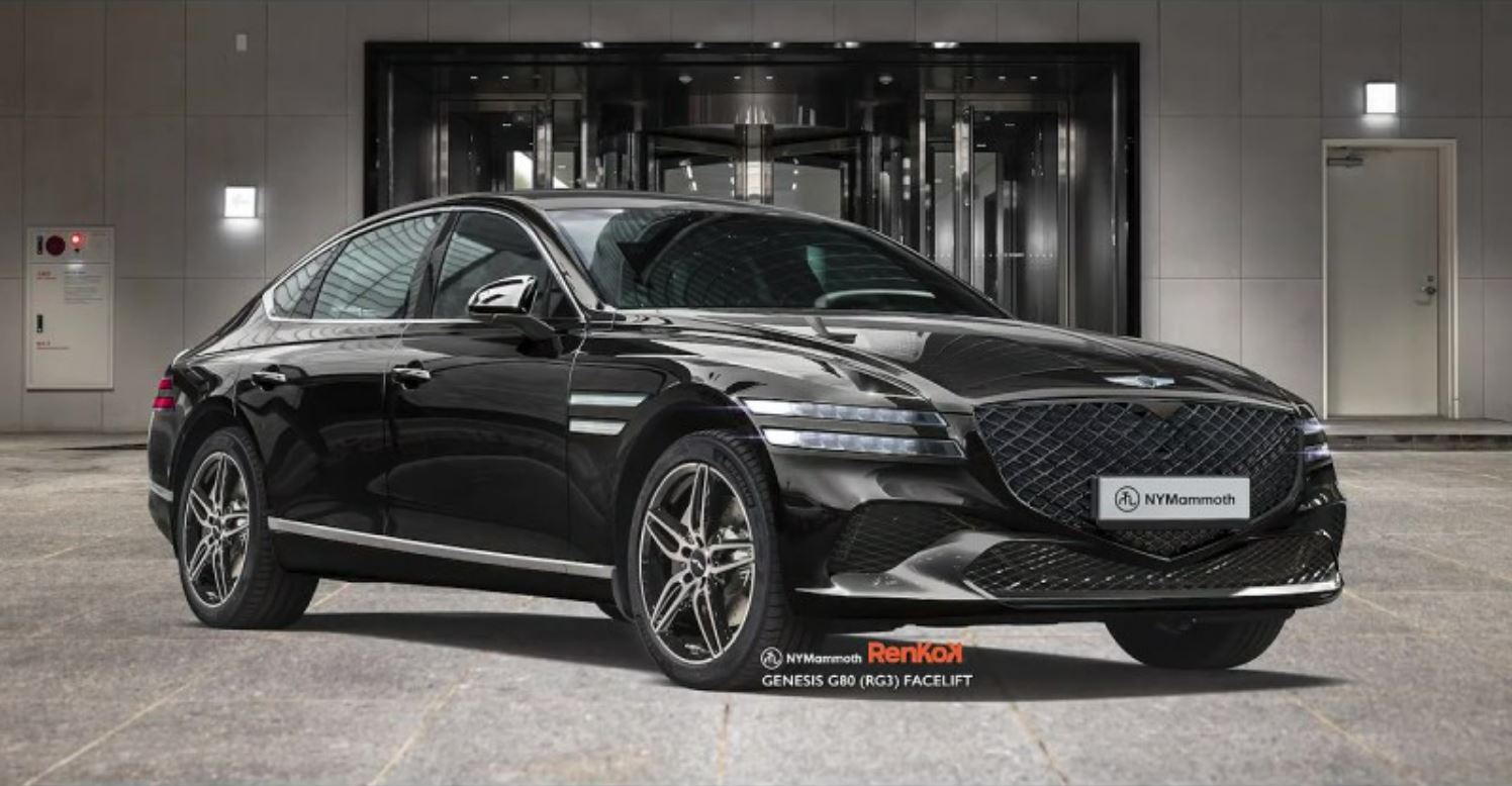 제네시스 'G80 페이스리프트' 예상도