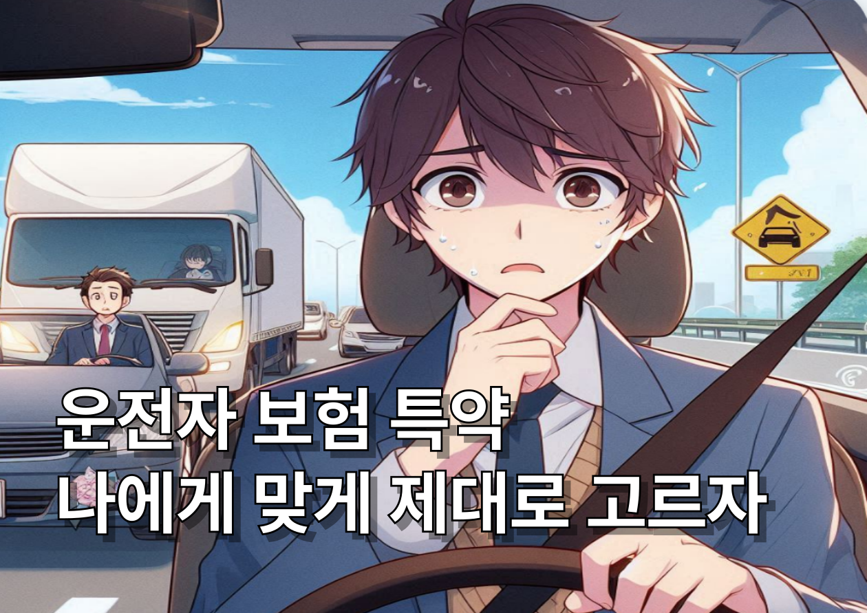 운전자보험 가입 고민하는 운전자 이미지