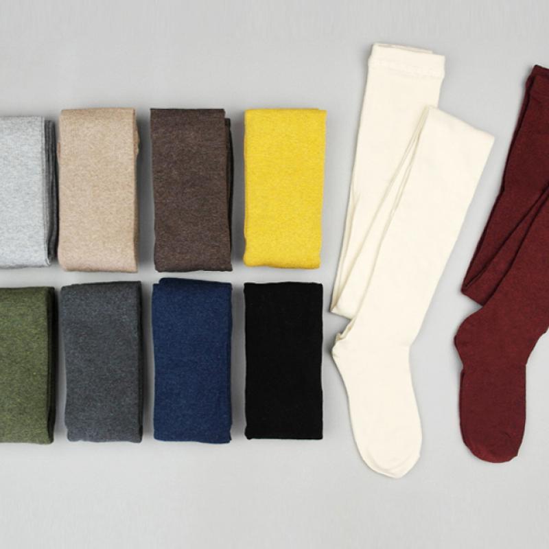 국산 데일리 무지 타이즈 여자 레깅스 면 스타킹 기본