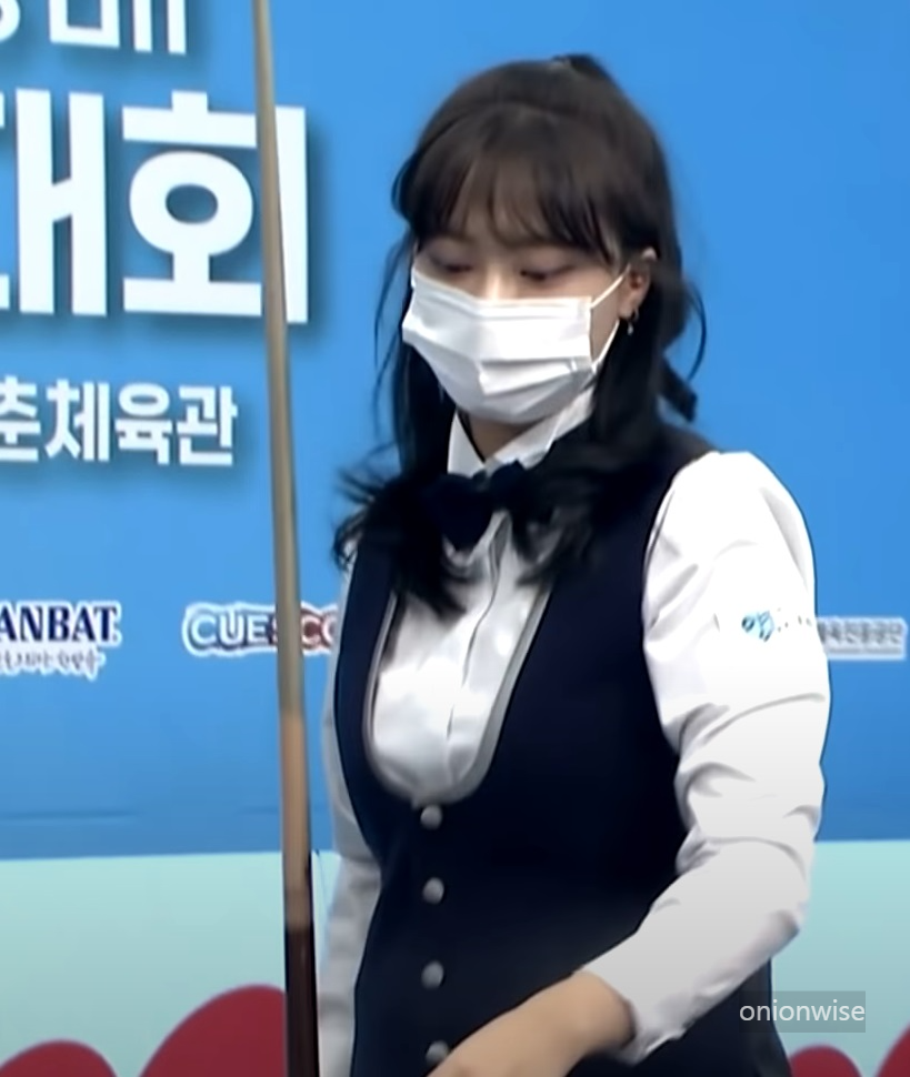 과거의 정보윤 당구선수