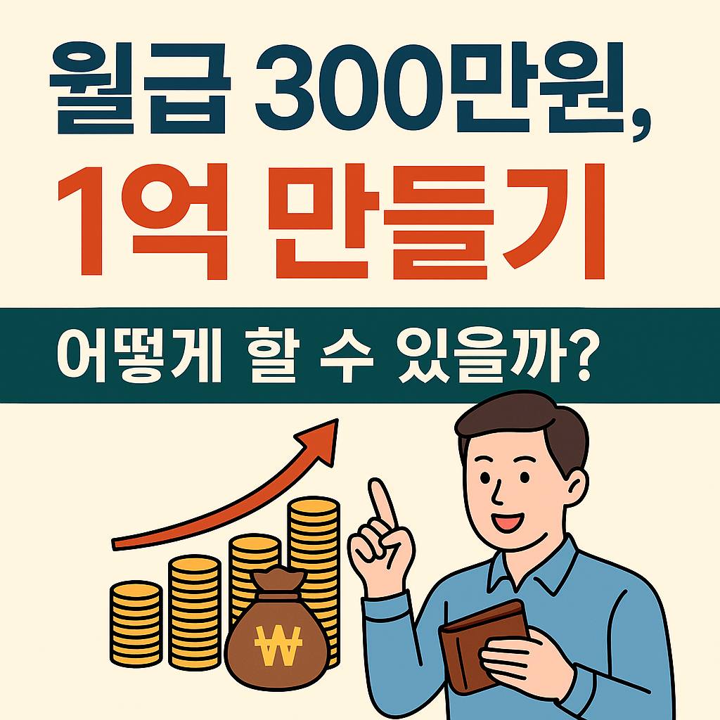 월급 300만원으로 자산 1억 만들기 – 현실 가능한 전략과 동기부여
