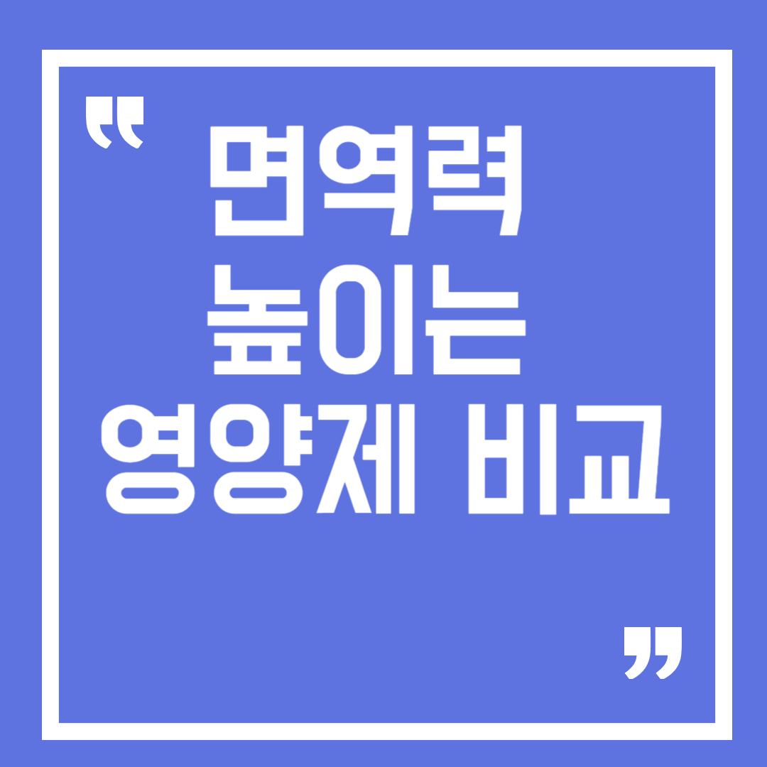 면역력-높이는-영양제-추천