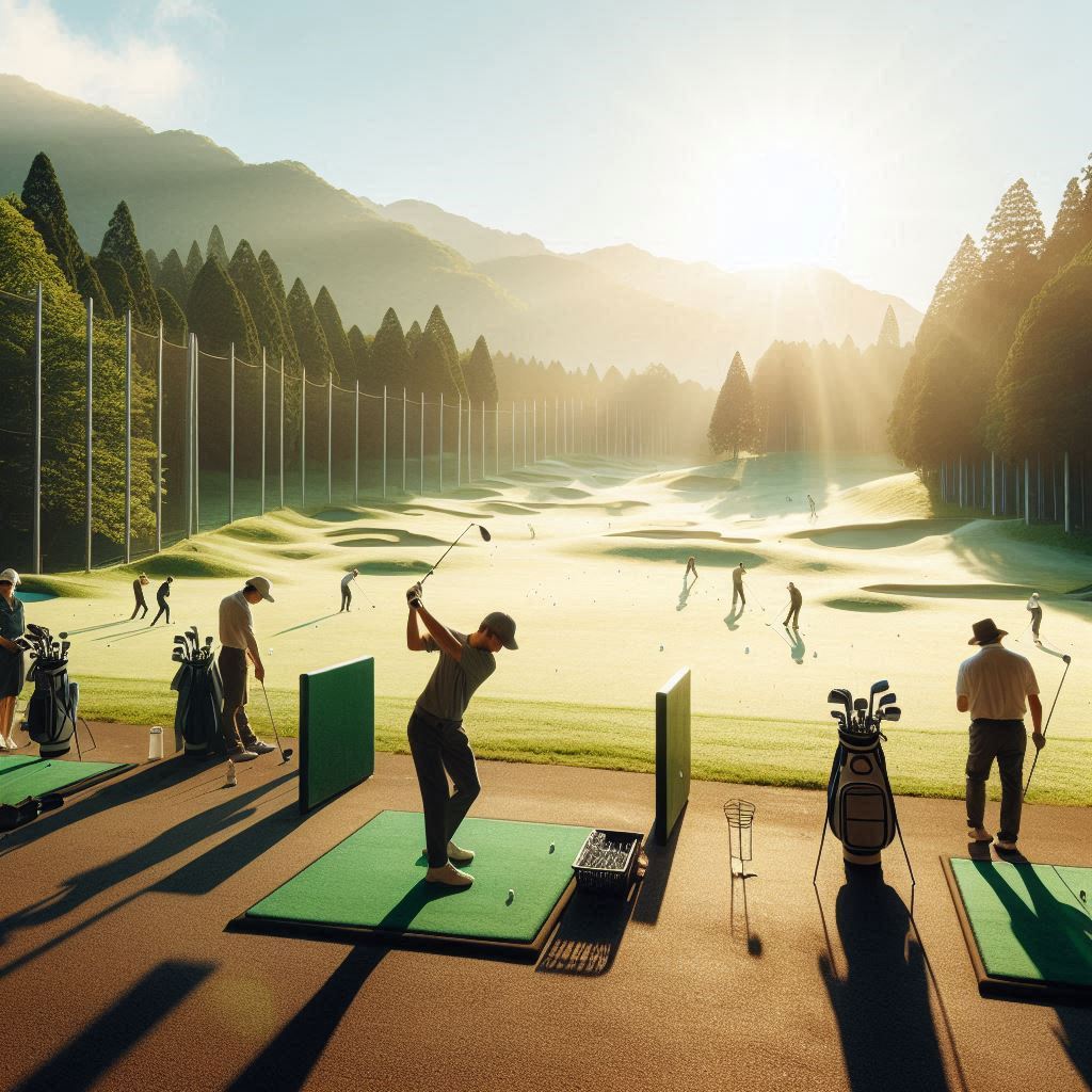실외골프연습장 배경