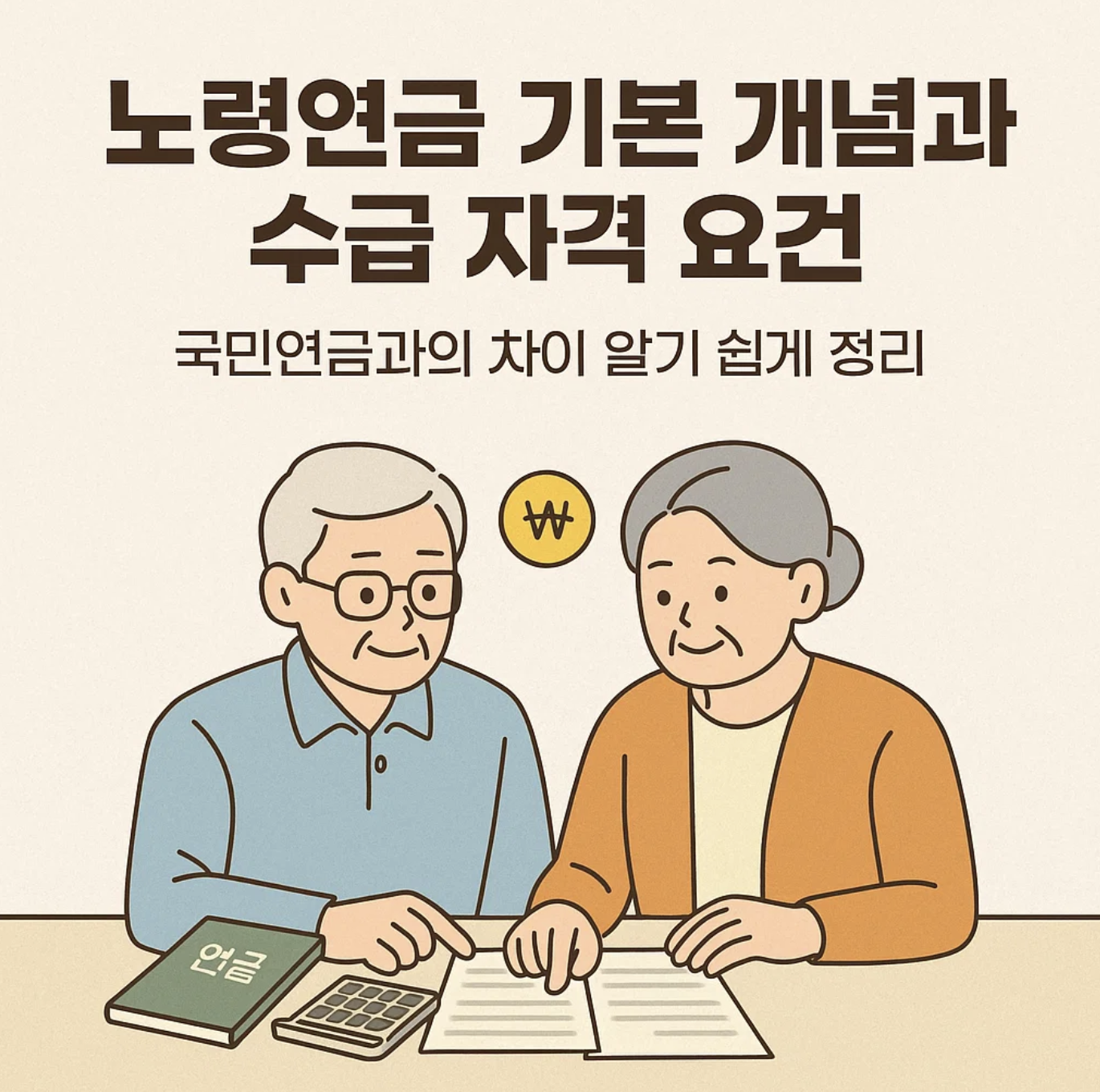 노령연금 기본 개념과 수급 자격 요건, 국민연금과의 차이 알기 쉽게 정리