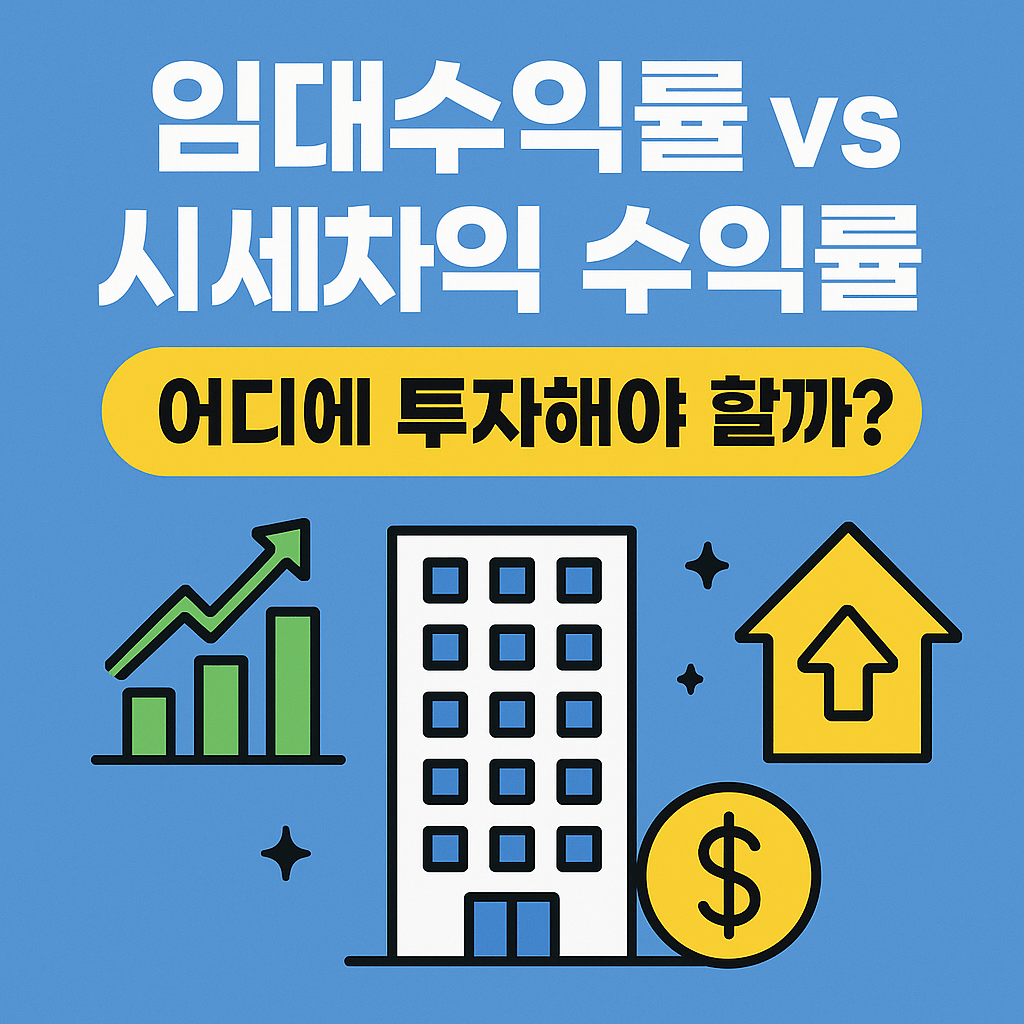 임대수익률 vs 시세차익 수익률, 어디에 투자해야 할까?