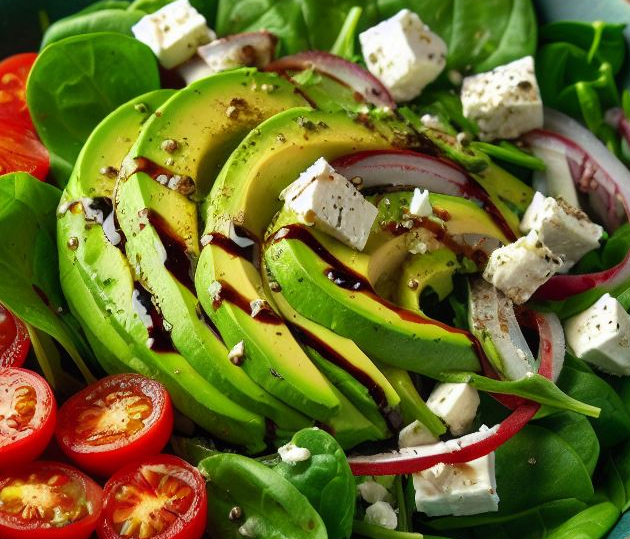 시금치와 아보카도