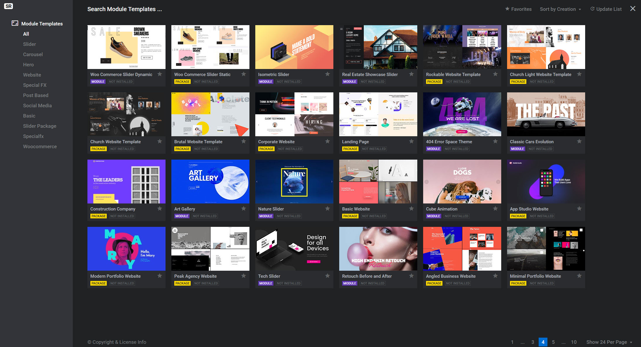 워드프레스 슬라이더 레볼루션(Slider Revolution) 템플릿 - 현재 이용 가능한 슬라이더 템플릿 6