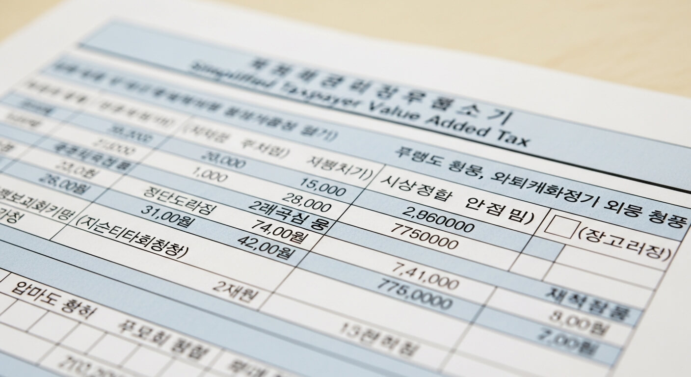간이과세자 부가세 신고