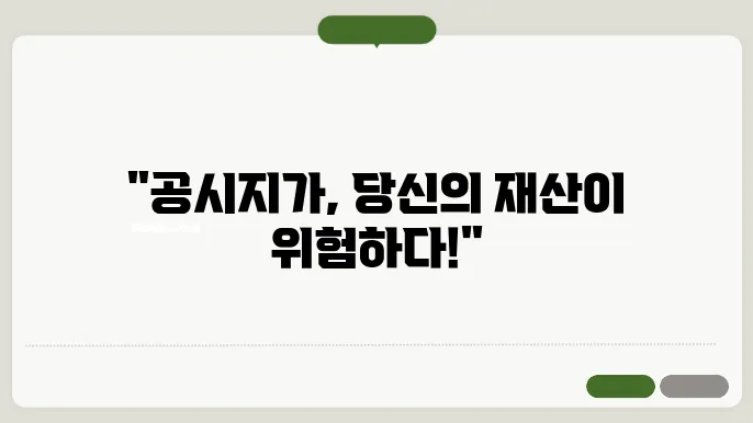 공시지가 이의 신청 사유