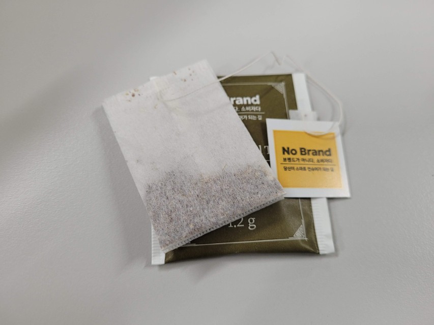 노브랜드 둥글레차 개봉 후 티백