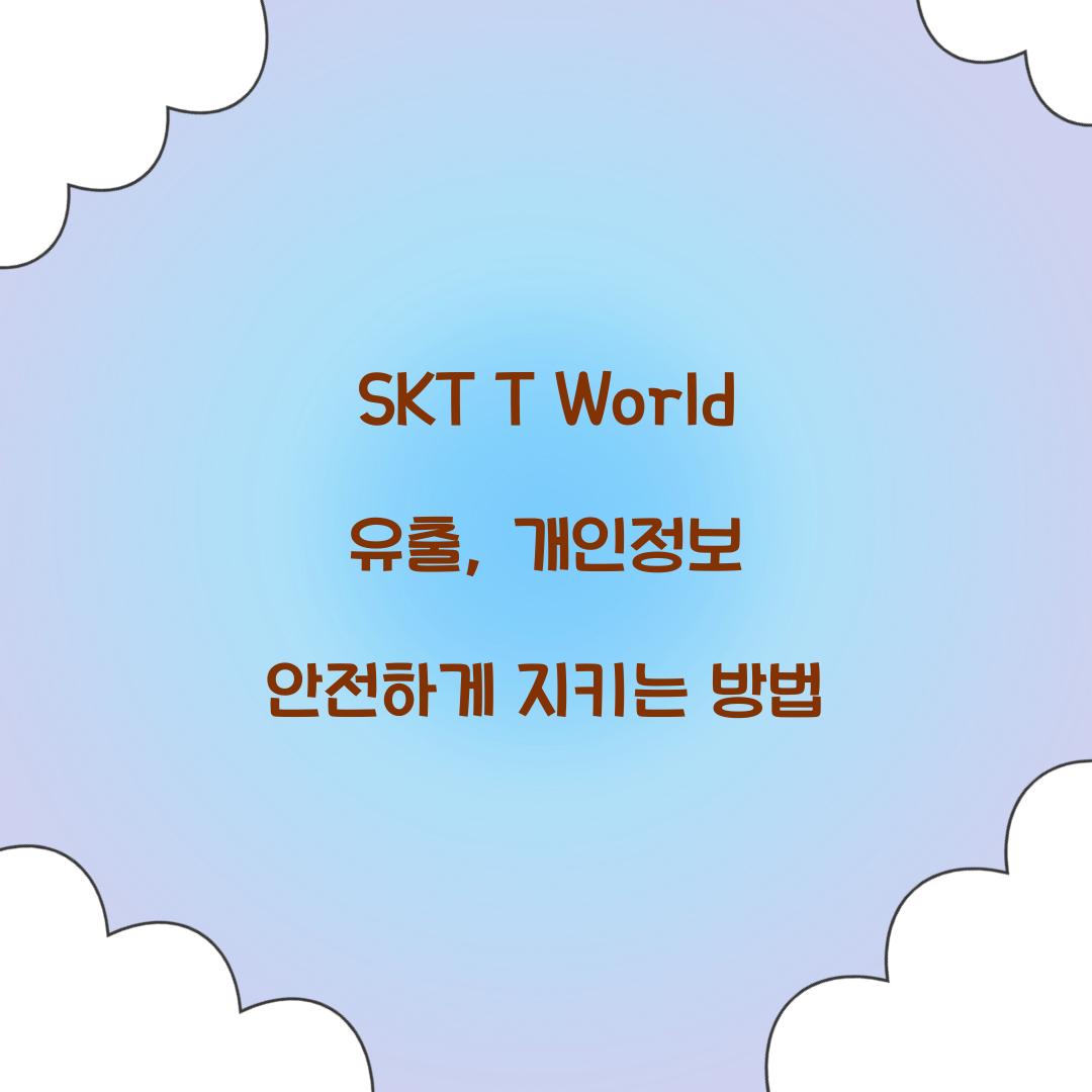 SKT T World 유출