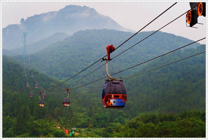 운행중인 통영케이블카