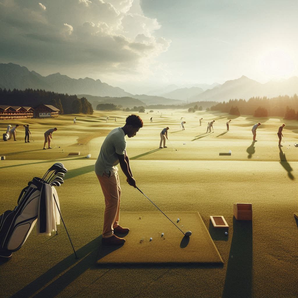 실외골프연습장 배경