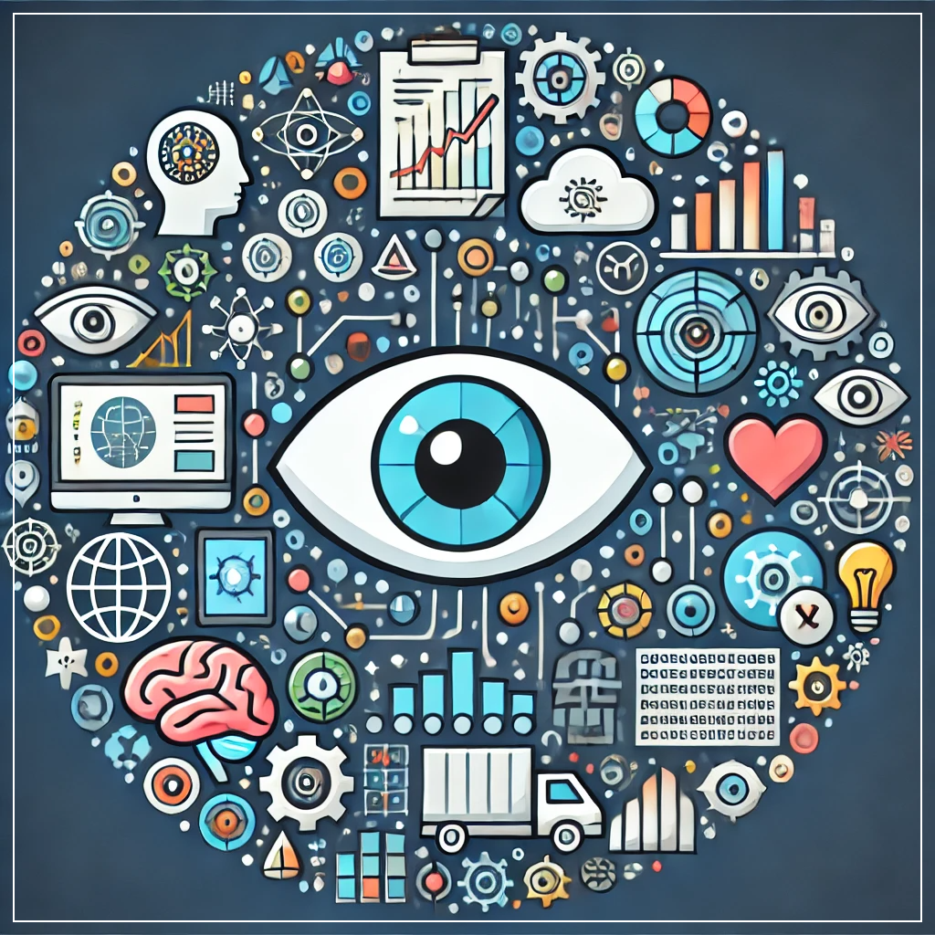 현재 AI의 응용을 나타낸 이미지