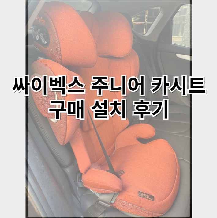 싸이벡스-주니어카시트-구매설치후기