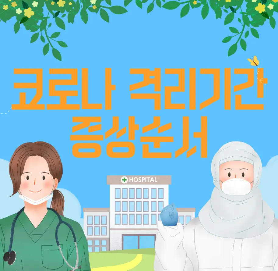 코로나 격리기간과 증상순서