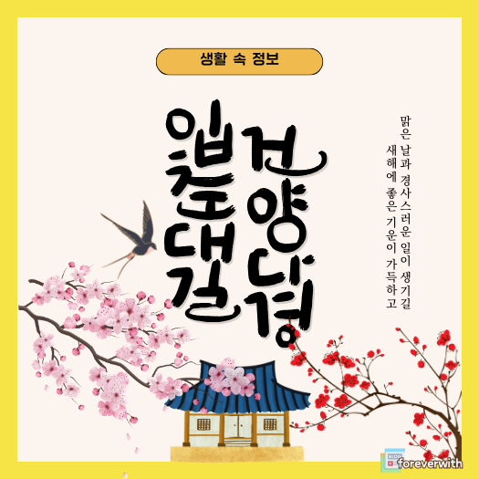 입춘대길 붙이는 시간, 입춘대길 붙이는 방향