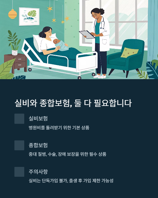 실비와 종합보험 둘 다 필요 합니다