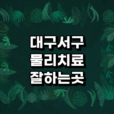 대구 서구 정형외과