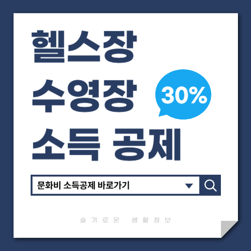 문화비 소득공제