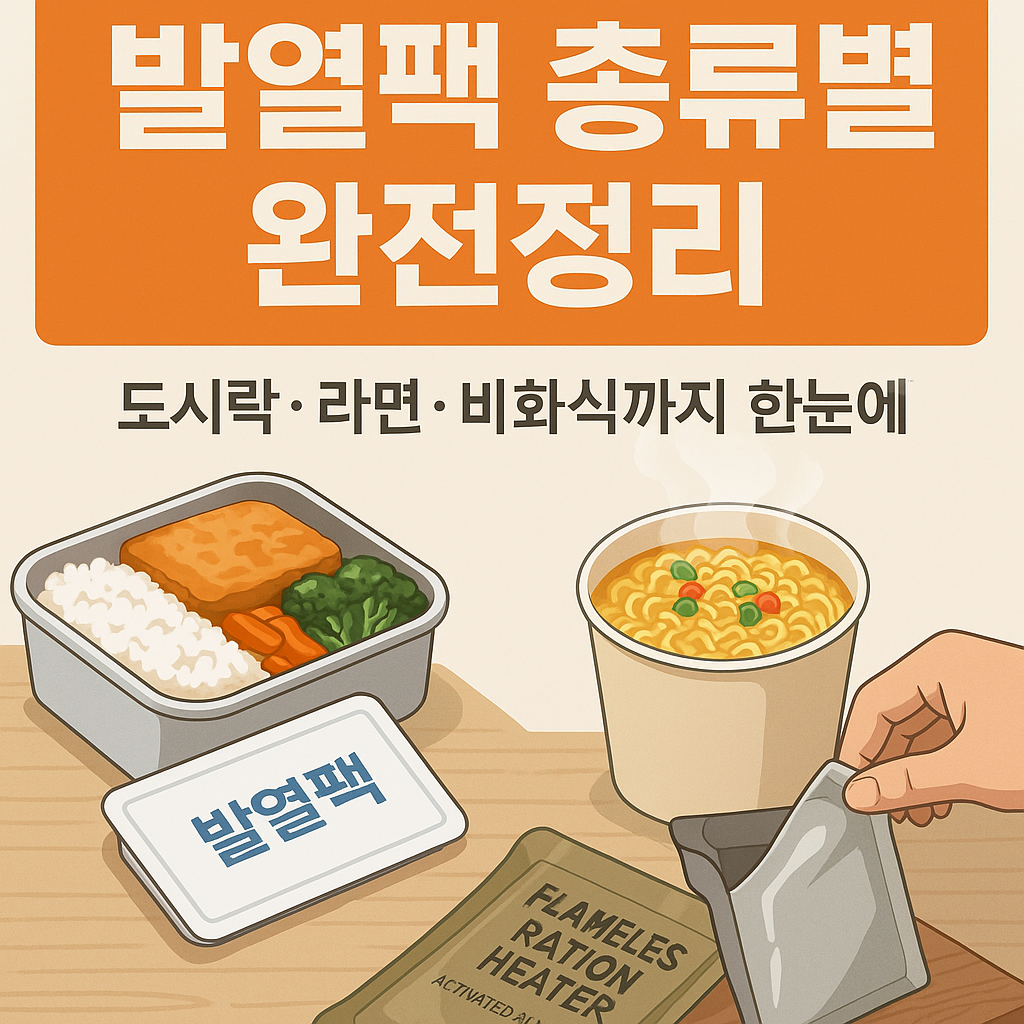 발열팩-종류별-완전정리-라면용발열팩-도시락발열팩-비화식-전투식량발열팩