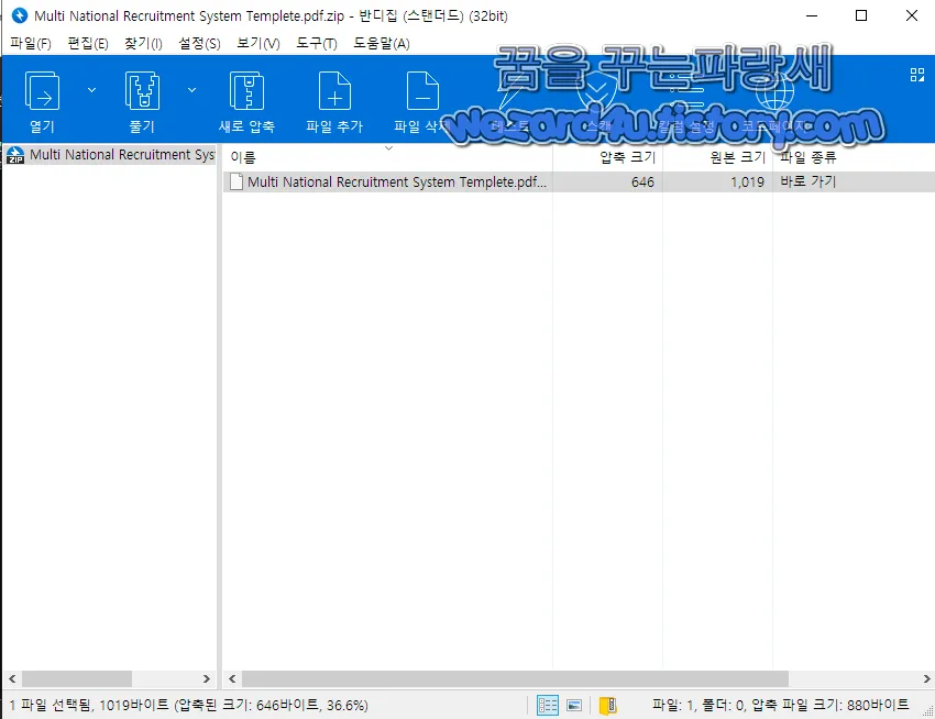 Multi National Recruitment System Templete.pdf 압축 파일에 포함된 링크