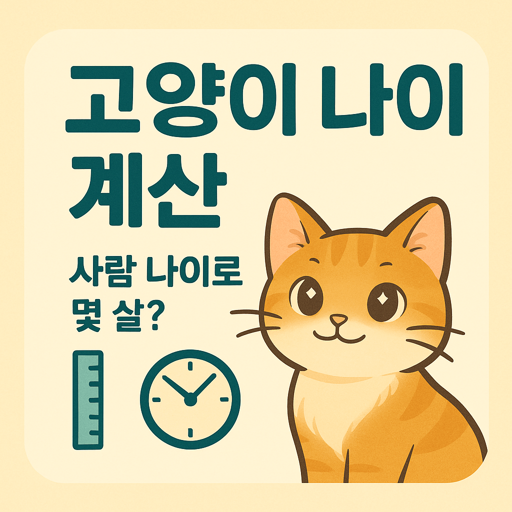 고양이 나이 계산