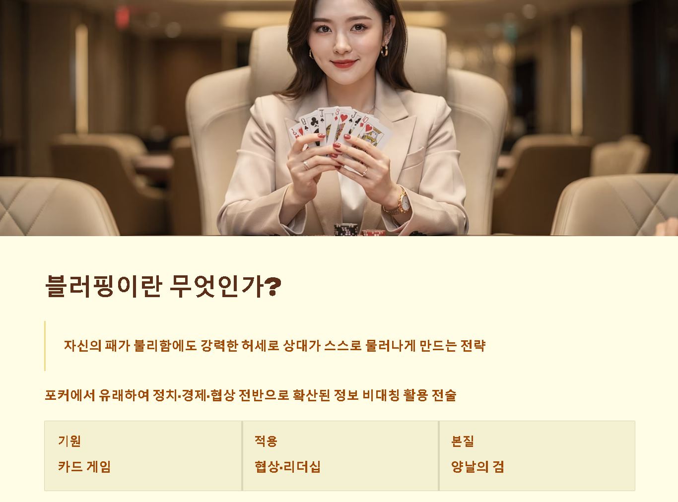 블러핑 뜻