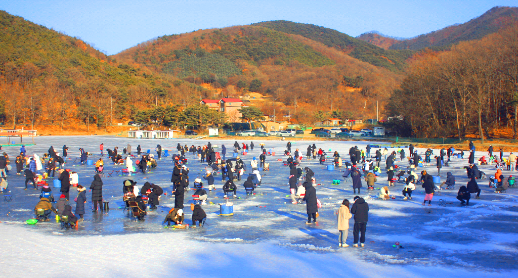 강화 신선지 낚시터 빙어낚시 축제
