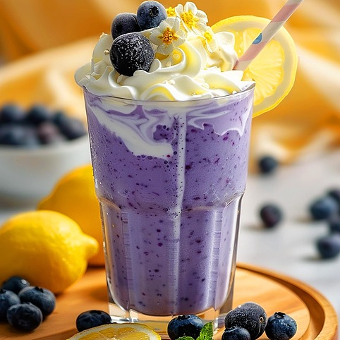 더위로 지친 몸에 수분과 활력을 공급하는 블루베리 쉐이크