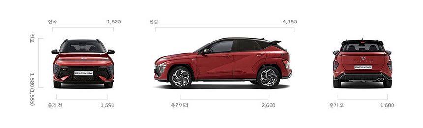 코나 풀체인지 하이브리드 제원