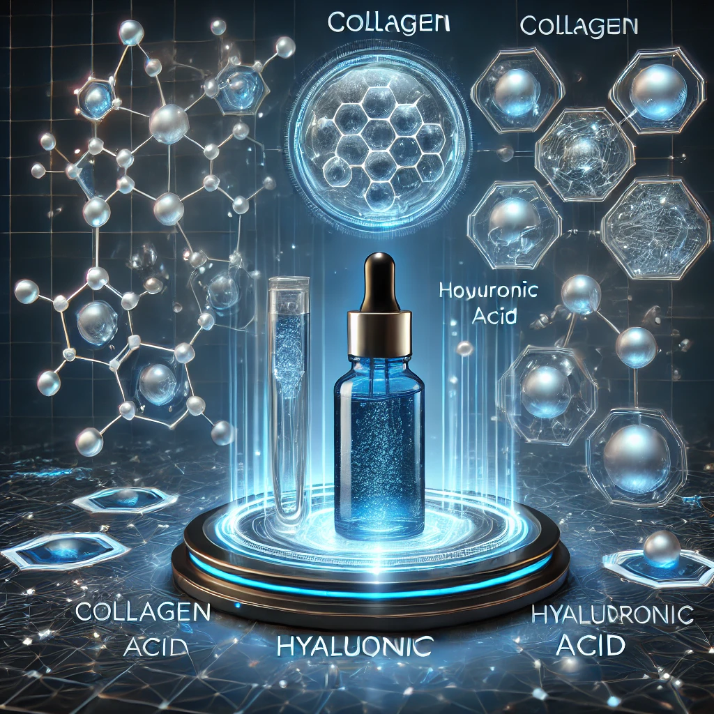 콜라겐과 히알루론산 관련된 이미지