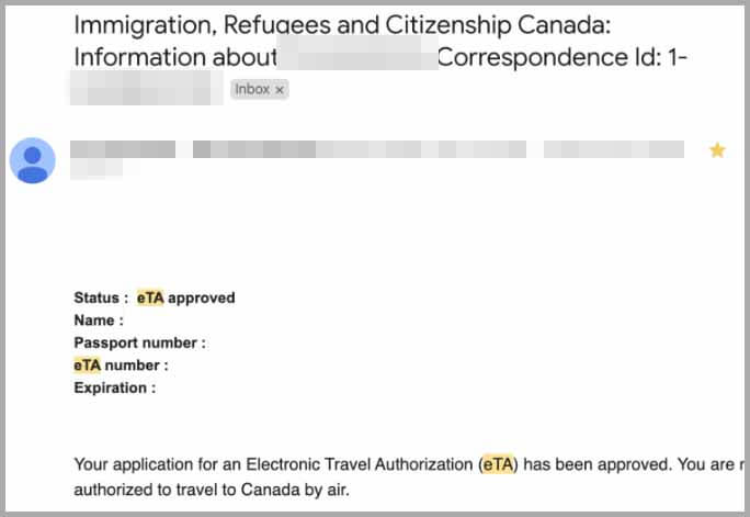 캐나다 비자 발급 순서