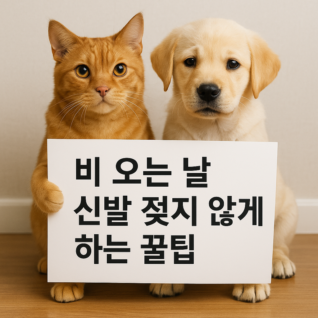 비 오는 날 신발 젖지 않게 하는 꿀팁