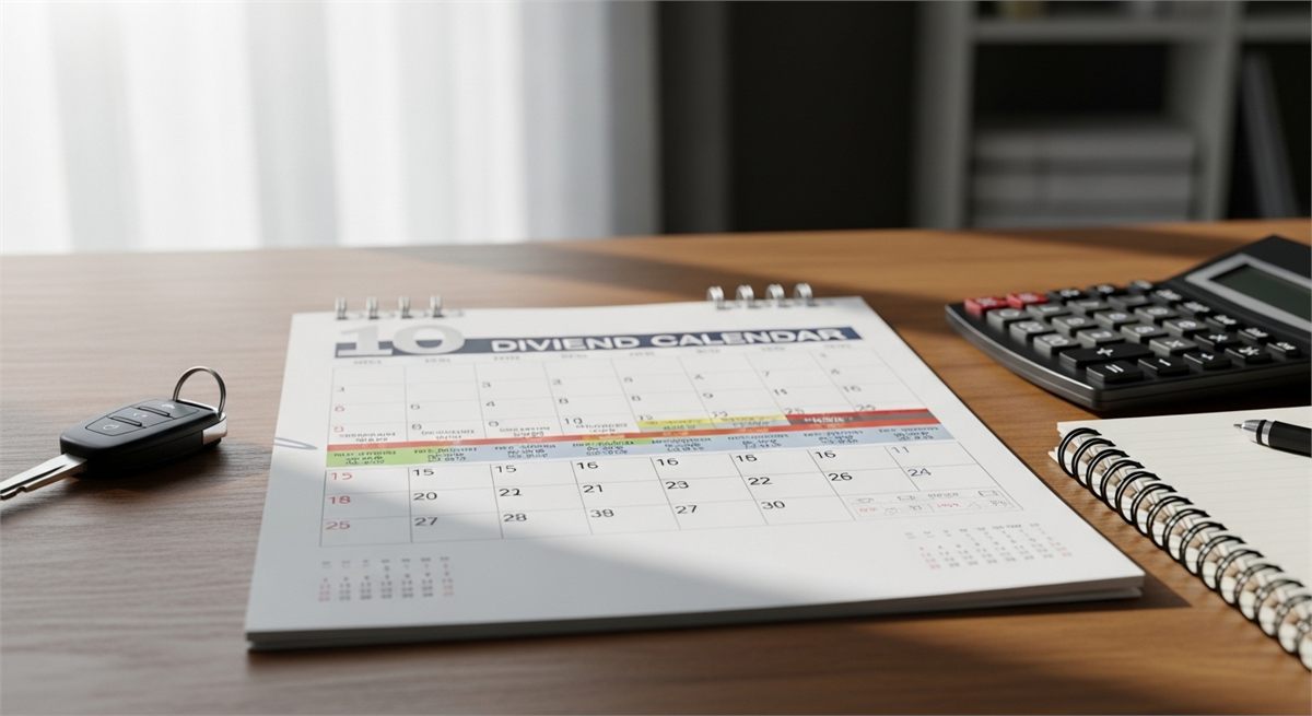 현대차 배당 일정 달력을 상징적으로 담은 장면