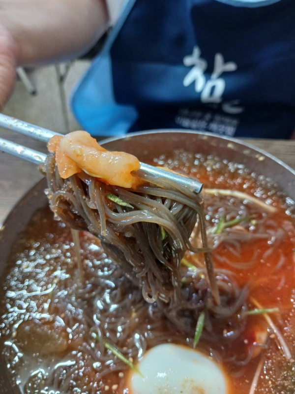 사철냉면 물냉 한젓가락