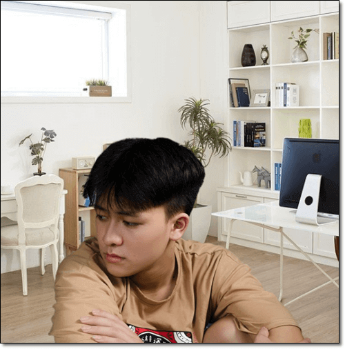 우울증이 있는 청년