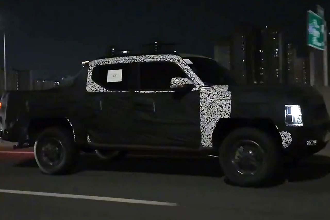 기아 픽업트럭 타스만 테스트카 스파이샷