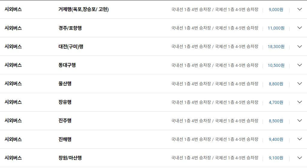 김해공항 리무진