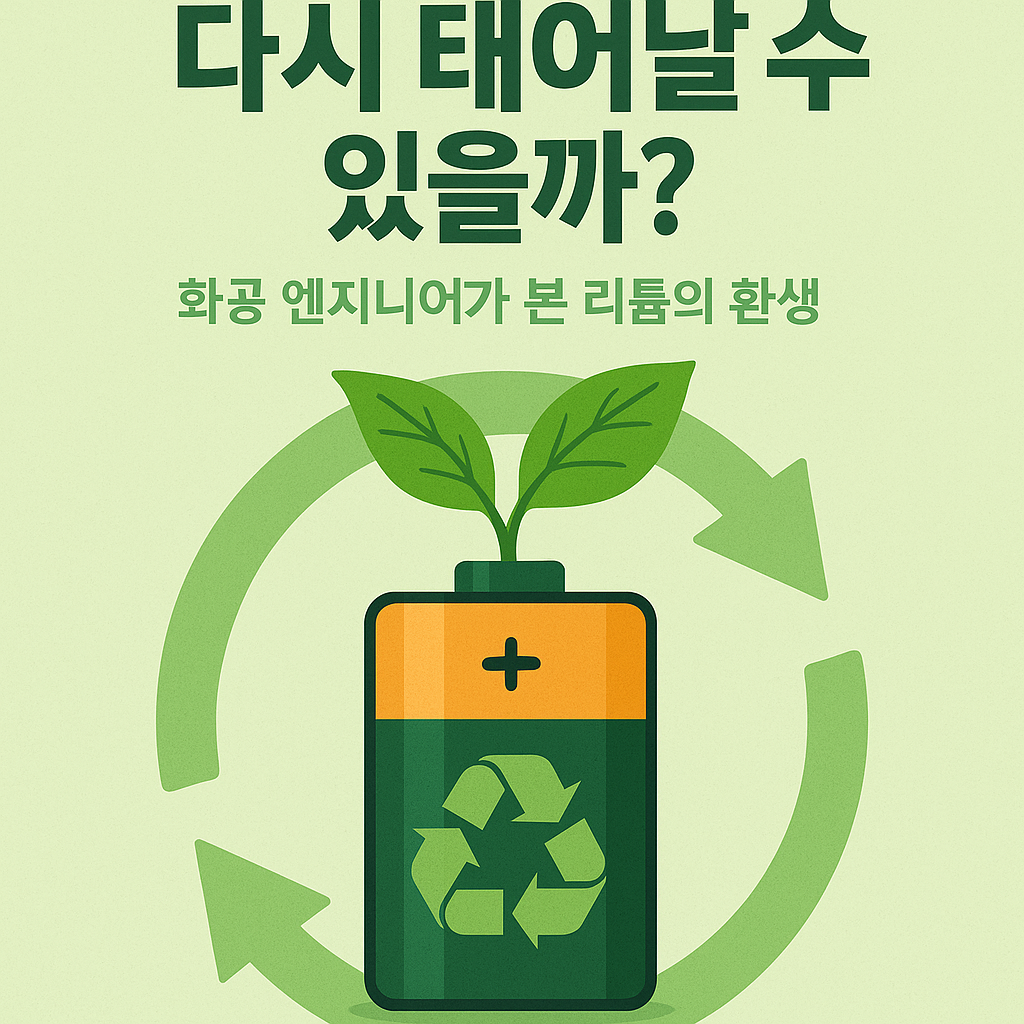 폐배터리 재활용의 과학: 리튬/니켈 회수 공정과 순환 경제 전략