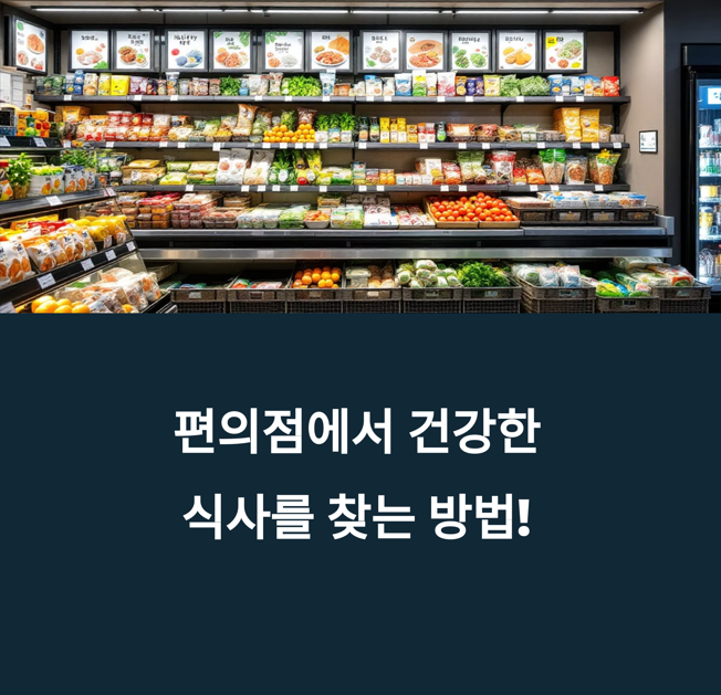 편의점 식품으로 완성하는 바쁜 직장인 맞춤 식단에 대한 이미지