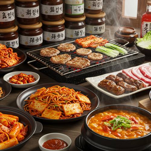 K푸드 대표하는 음식 사진