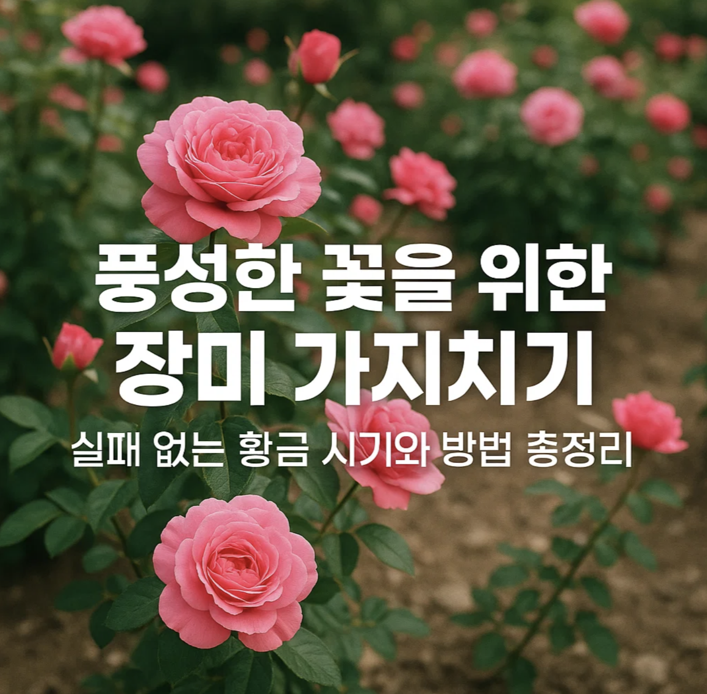 풍성한 꽃을 위한 장미 가지치기, 실패 없는 황금 시기와 방법 총정리
