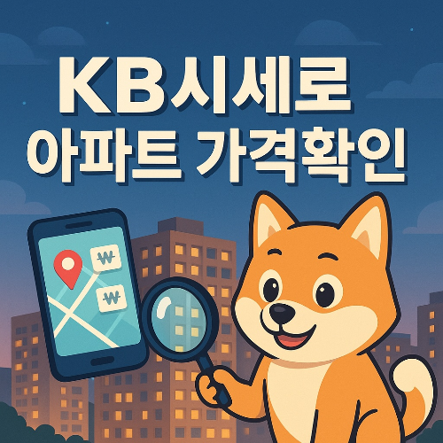 KB시세로 아파트 가격확인