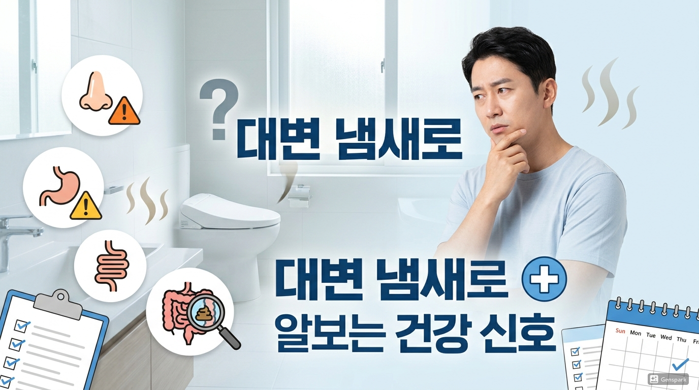 대변 냄새로 알아보는 건강 신호 🚨 대장암 의심 냄새까지 총정리