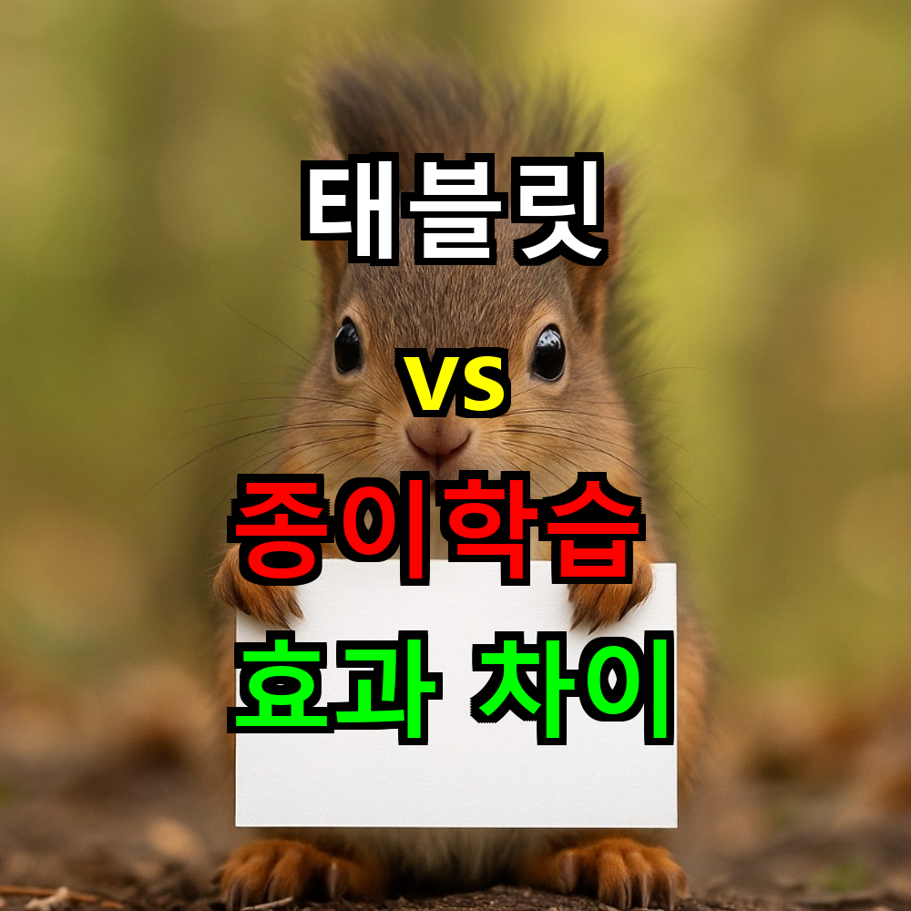 태블릿vs종이학습 실제효과 차이는? 2025최신연구